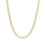 1948-Rectangle Link Necklace-Necklaces-14k Gold Filled-Blue Ruby Jewellery-Vancouver Canada
