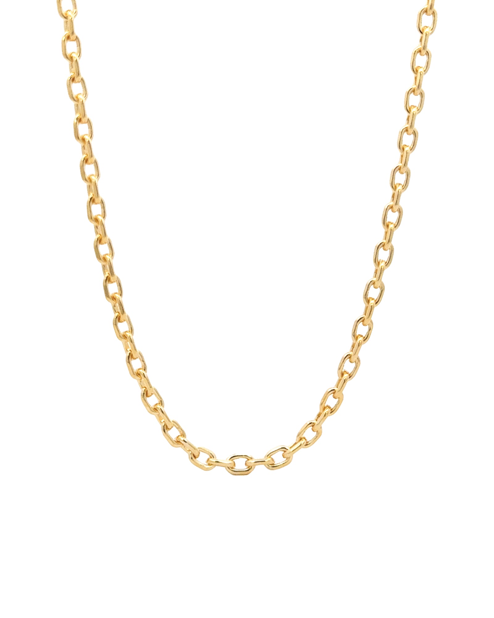 1948-Rectangle Link Necklace-Necklaces-14k Gold Filled-Blue Ruby Jewellery-Vancouver Canada