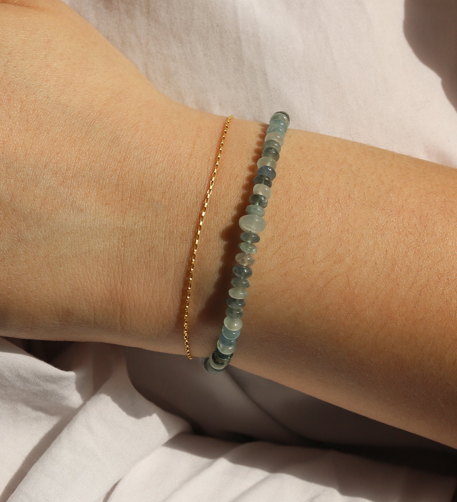 1948-Thin Box Chain Bracelet-Bracelets-Blue Ruby Jewellery-Vancouver Canada