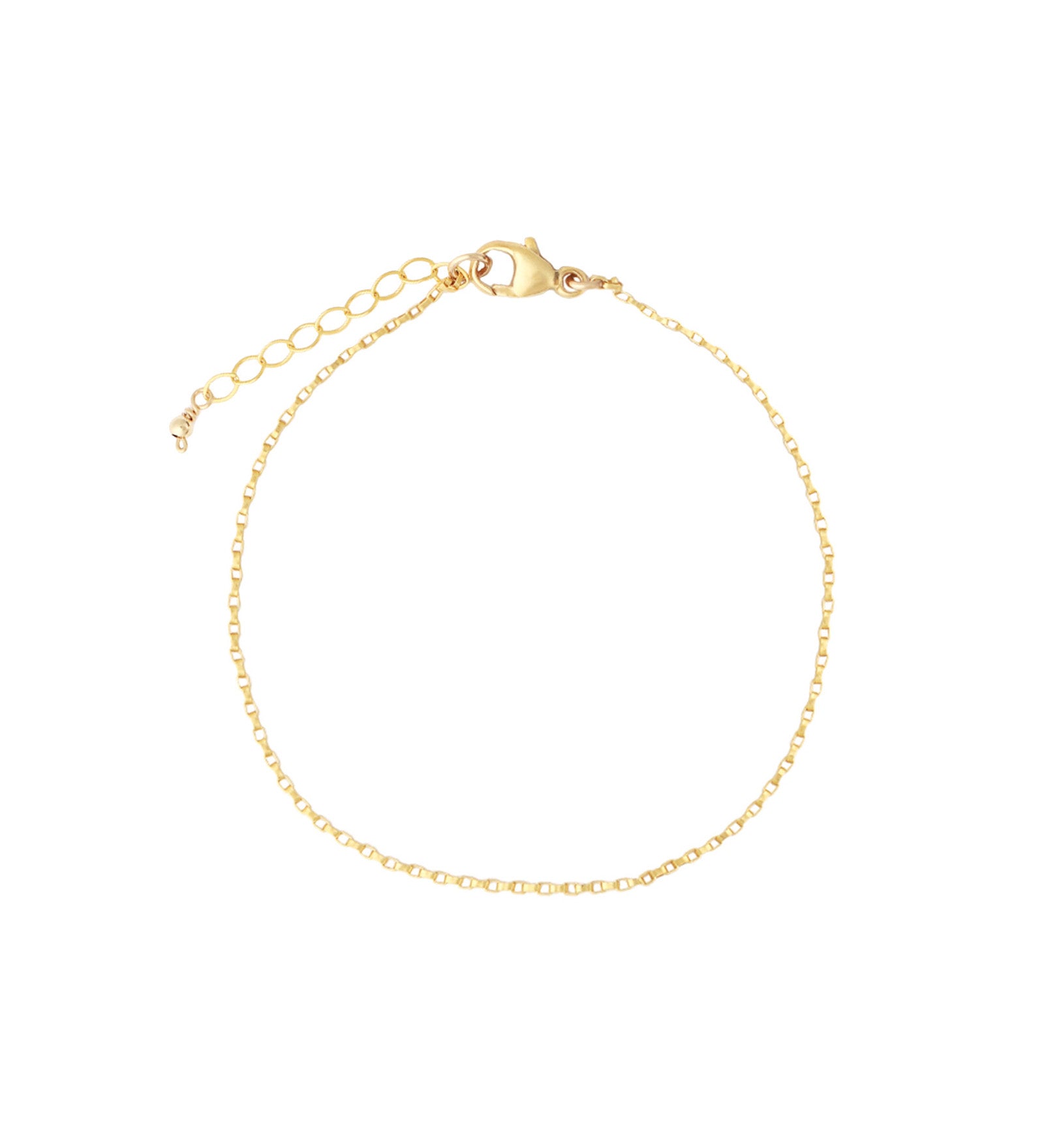 1948-Thin Box Chain Bracelet-Bracelets-14k Gold Filled-Blue Ruby Jewellery-Vancouver Canada