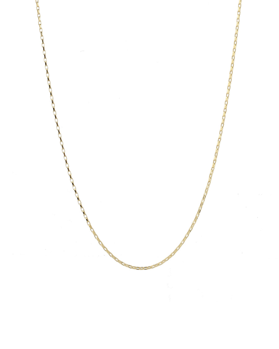 Box Chain Necklace 14k Gold Filled / 14"