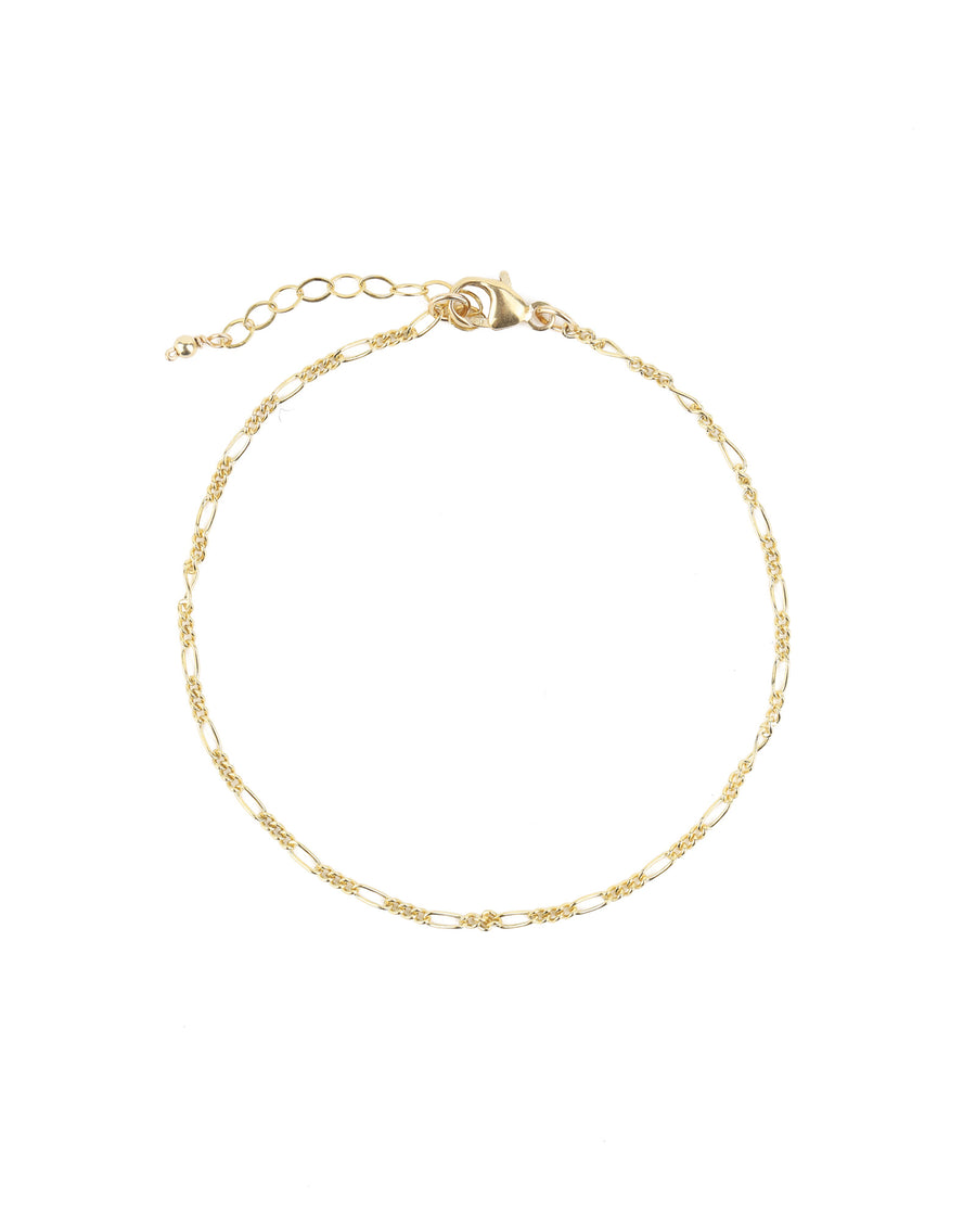 Figaro Chain Bracelet | Small 14k Gold Filled