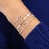 1948-Paperclip Chain Bracelet | XS-Bracelets-Blue Ruby Jewellery-Vancouver Canada