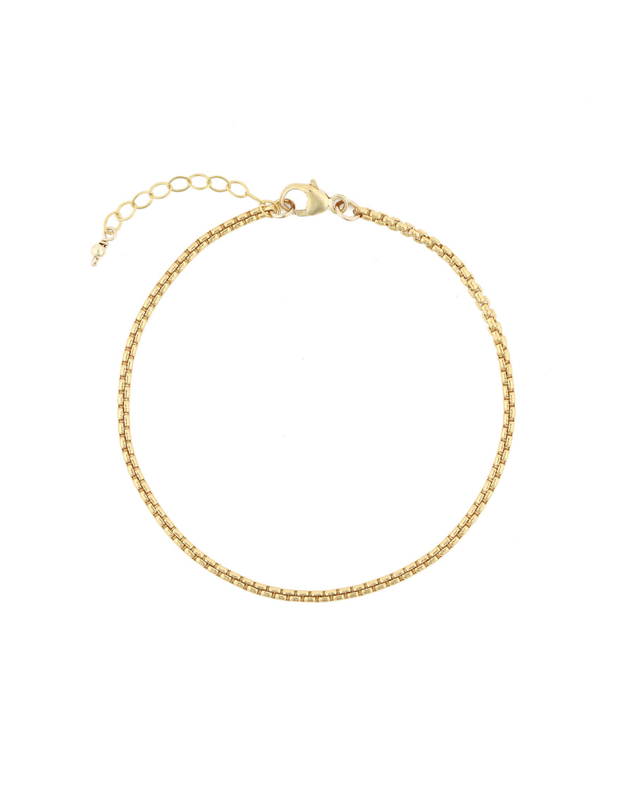 Venetian Box Chain Bracelet 14k Gold Filled