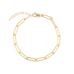 Paperclip Chain Bracelet | Large 14k Gold Filled