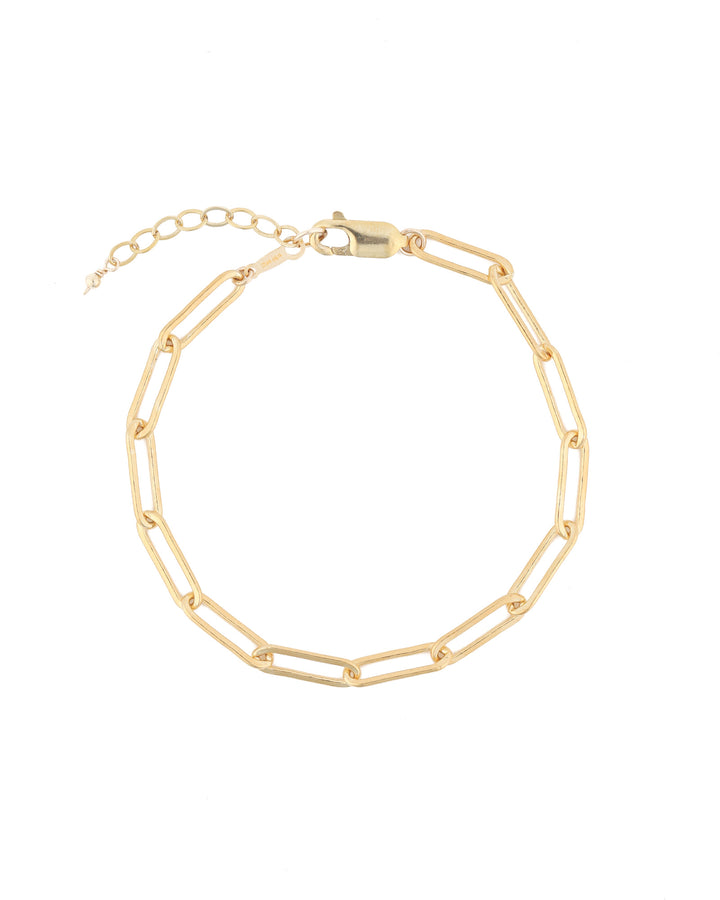Paperclip Chain Bracelet | Large 14k Gold Filled