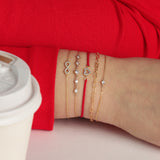 1948-Five CZ Graduated Bracelet-Bracelets-Blue Ruby Jewellery-Vancouver Canada