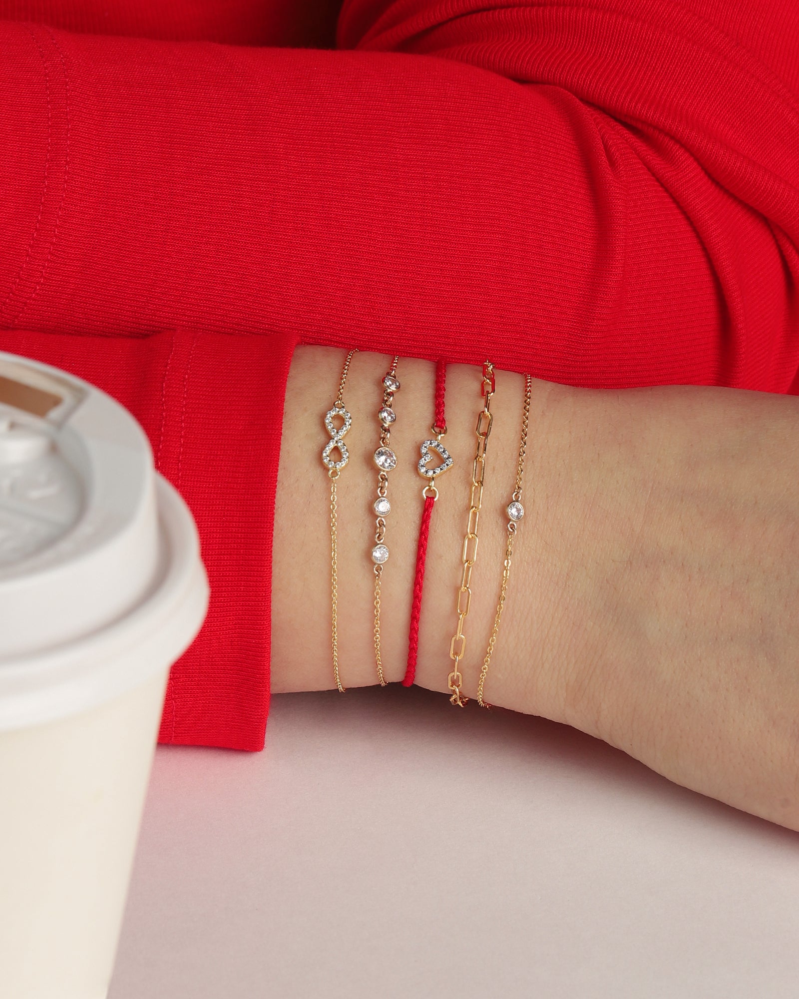 1948-Five CZ Graduated Bracelet-Bracelets-Blue Ruby Jewellery-Vancouver Canada