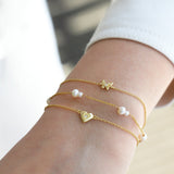 Poppy Rose-Double Station Pearl Bracelet-Bracelets-Blue Ruby Jewellery-Vancouver Canada
