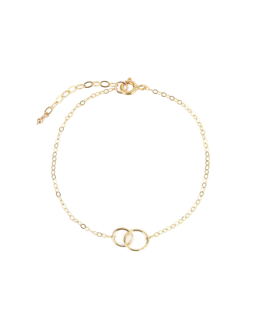1948-2 Interlocking Circle Bracelet-Bracelets-14k Gold Filled-Blue Ruby Jewellery-Vancouver Canada