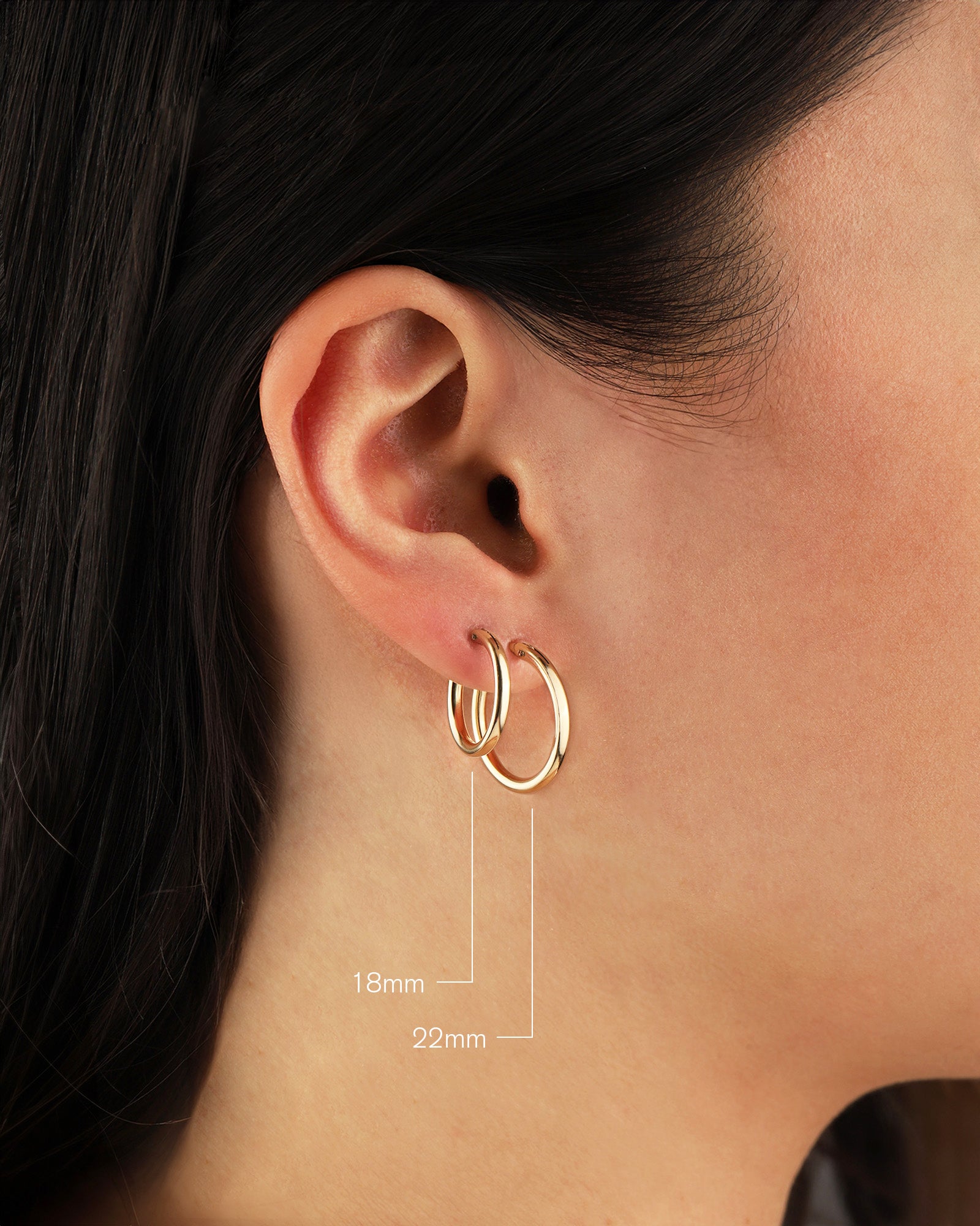 1948-Tube Hoops-Earrings-Blue Ruby Jewellery-Vancouver Canada