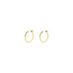 1948-Tube Hoops-Earrings-14k Gold Filled-22mm-Blue Ruby Jewellery-Vancouver Canada