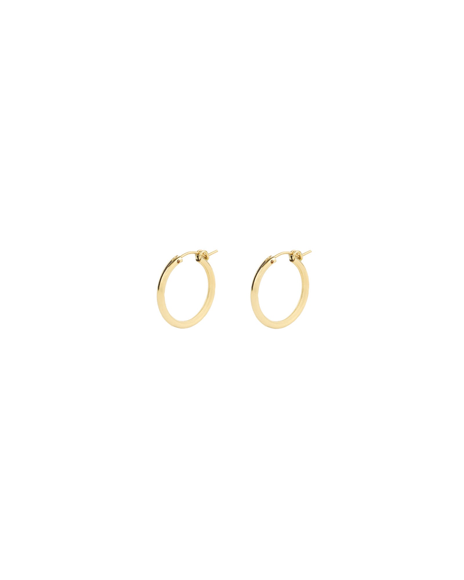 1948-Tube Hoops-Earrings-14k Gold Filled-22mm-Blue Ruby Jewellery-Vancouver Canada