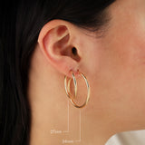 1948-Tube Hoops-Earrings-Blue Ruby Jewellery-Vancouver Canada
