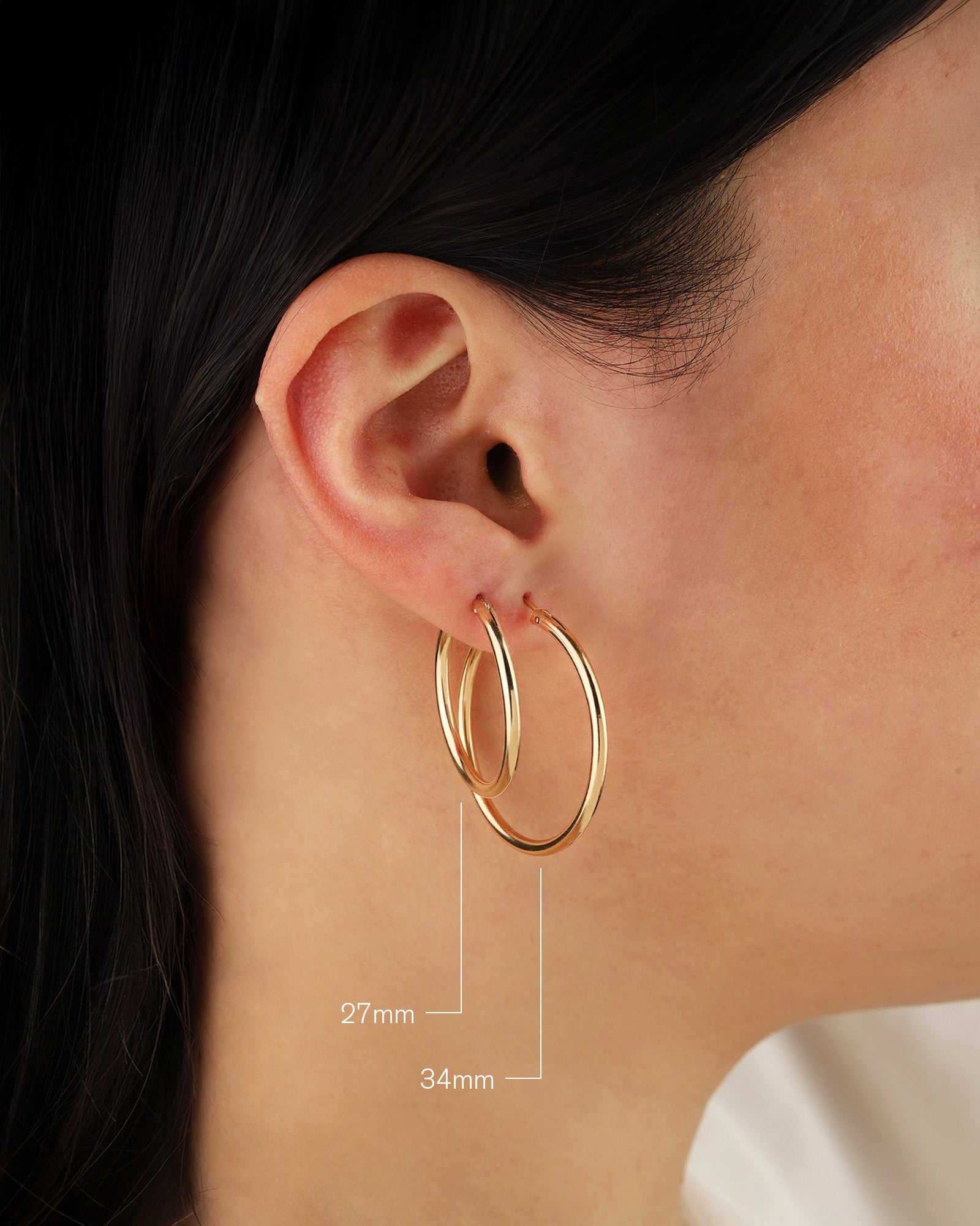 1948-Tube Hoops-Earrings-Blue Ruby Jewellery-Vancouver Canada