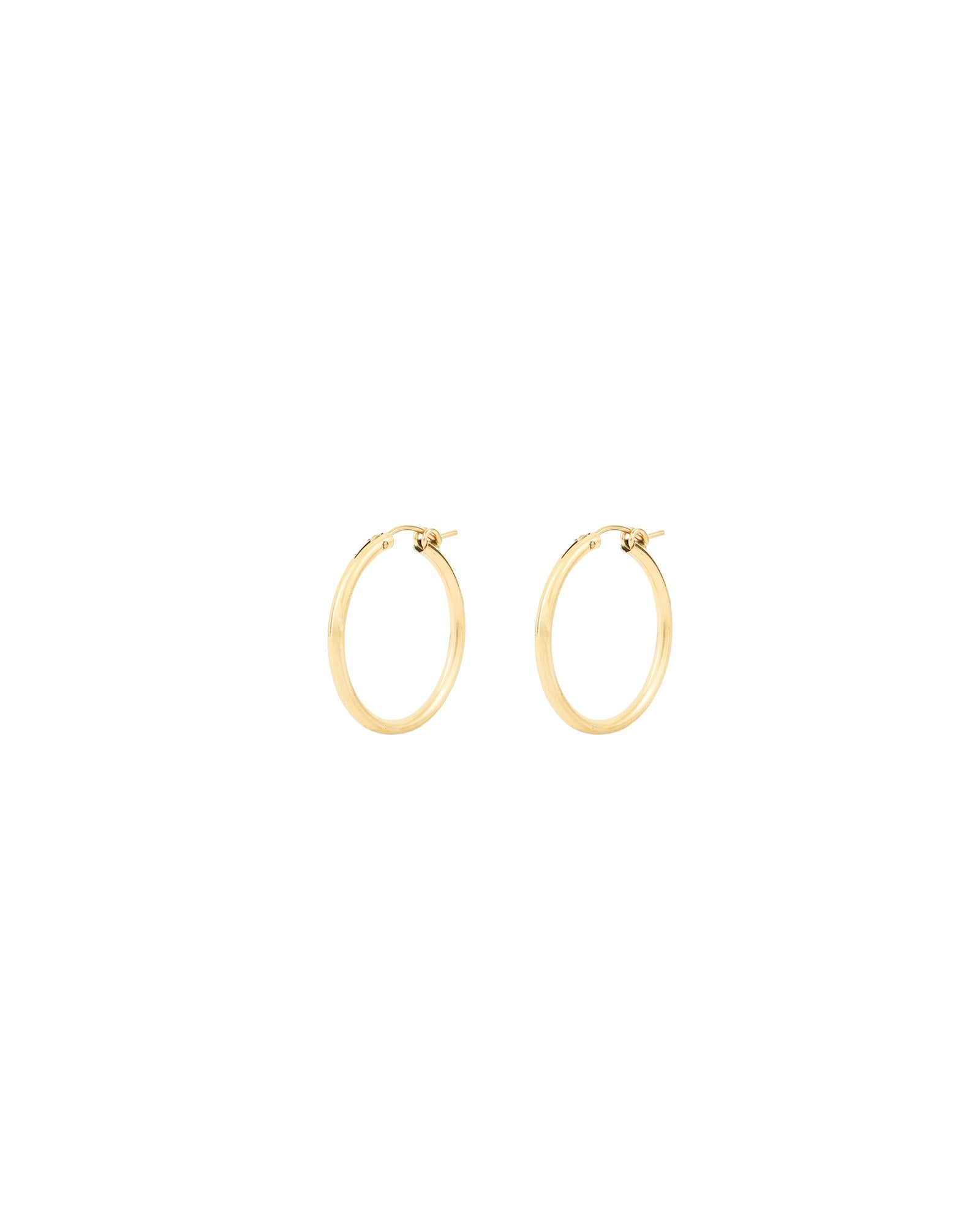 1948-Tube Hoops-Earrings-14k Gold Filled-34mm-Blue Ruby Jewellery-Vancouver Canada
