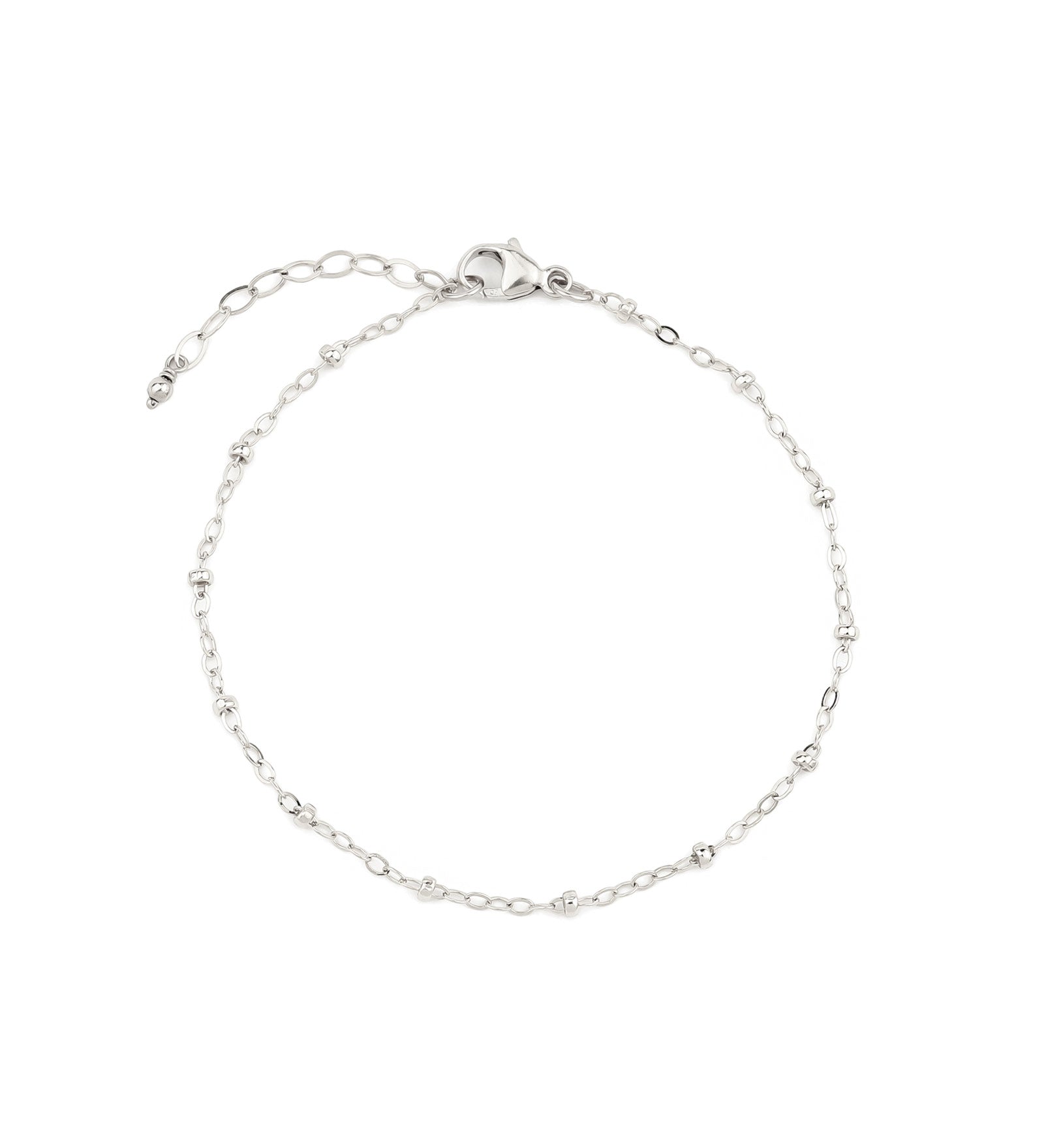 1948-Satellite Cable Chain Bracelet-Bracelets-Sterling Silver-Blue Ruby Jewellery-Vancouver Canada