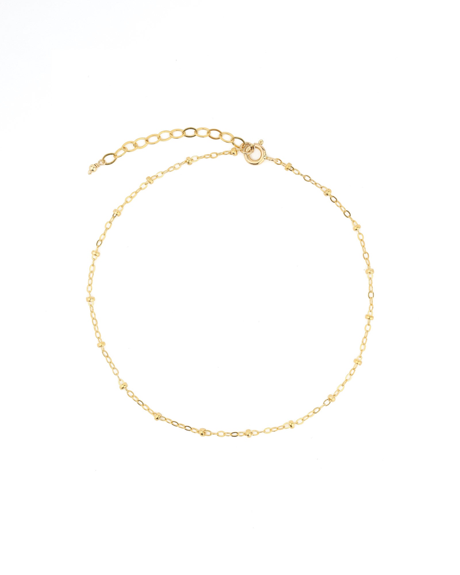 Satellite Chain Anklet 14k Gold Filled