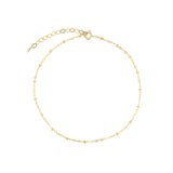 1948-Satellite Cable Chain Anklet-Anklets-14k Gold Filled-Blue Ruby Jewellery-Vancouver Canada