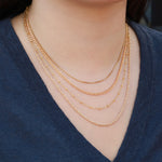 1948-Satellite Cable Chain Necklace-Necklaces-Blue Ruby Jewellery-Vancouver Canada