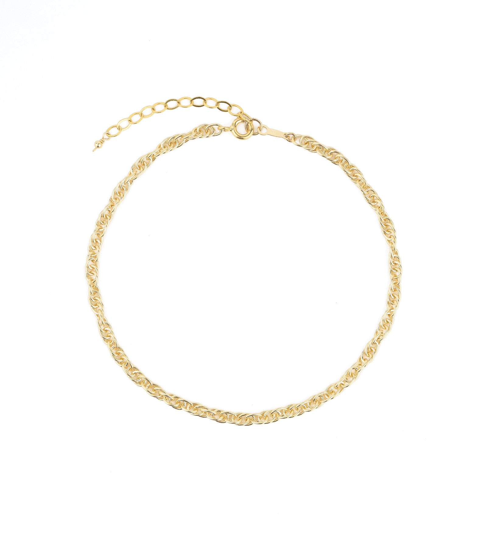 Rope Chain Anklet | Large 14k Gold Filled