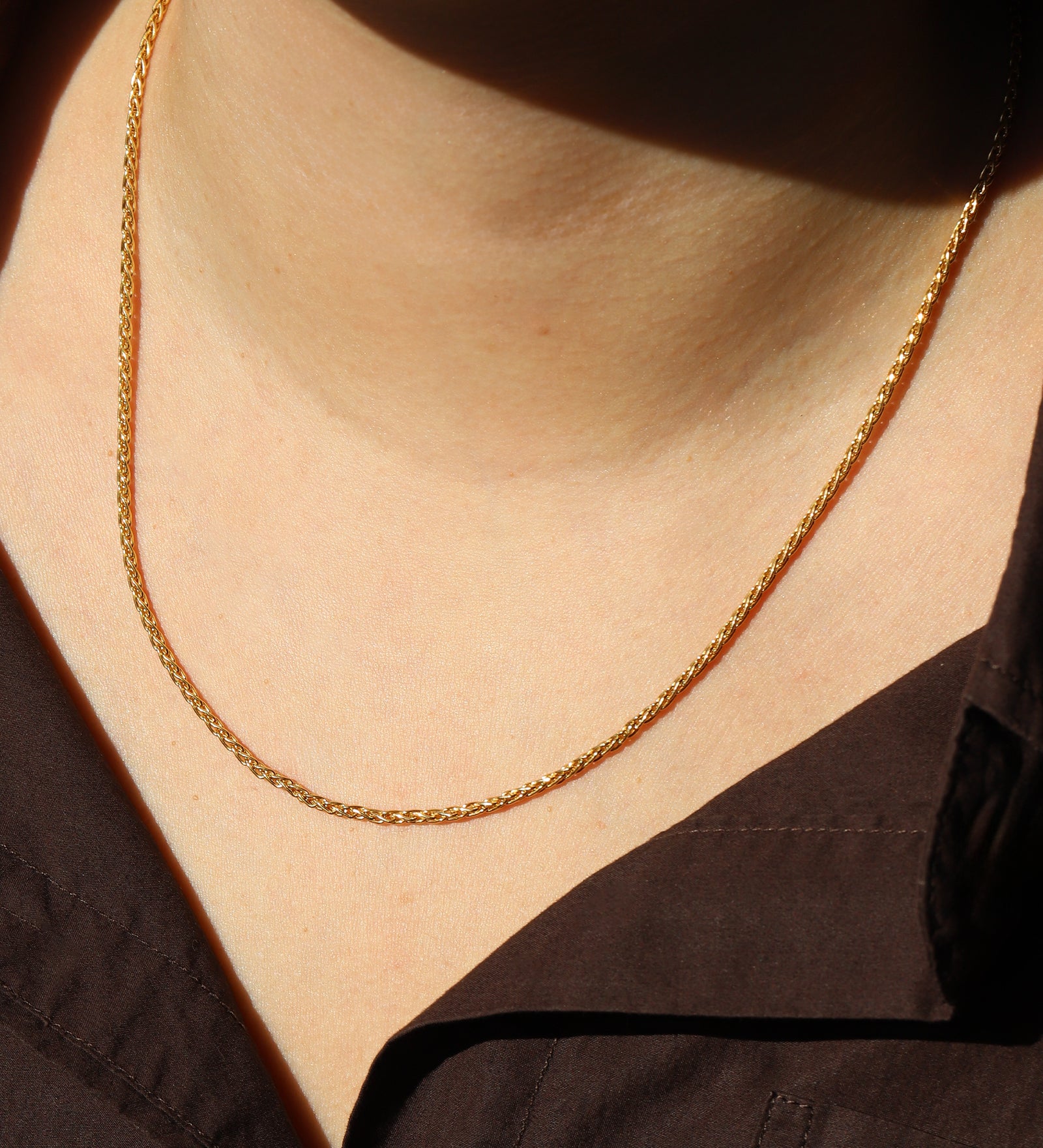1948-Wheat Chain Necklace-Necklaces-Blue Ruby Jewellery-Vancouver Canada