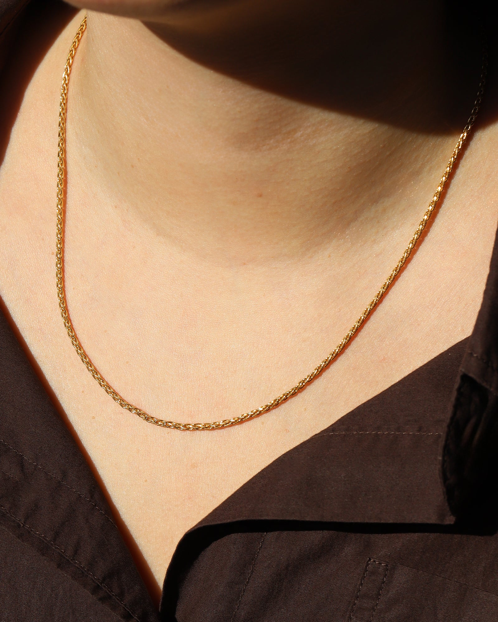 1948-Wheat Chain Necklace-Necklaces-Blue Ruby Jewellery-Vancouver Canada