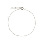 Square Satellite Chain Bracelet Sterling Silver