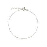 Square Satellite Chain Bracelet Sterling Silver