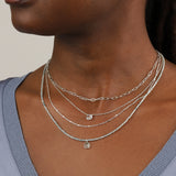 1948-Square Satellite Chain Necklace-Necklaces-Blue Ruby Jewellery-Vancouver Canada