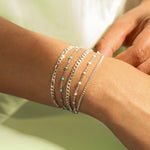 1948-Enamel Beaded Chain Bracelet-Bracelets-Blue Ruby Jewellery-Vancouver Canada