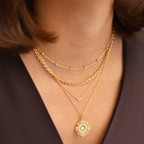 1948-Beaded Station Necklace-Necklaces-Blue Ruby Jewellery-Vancouver Canada
