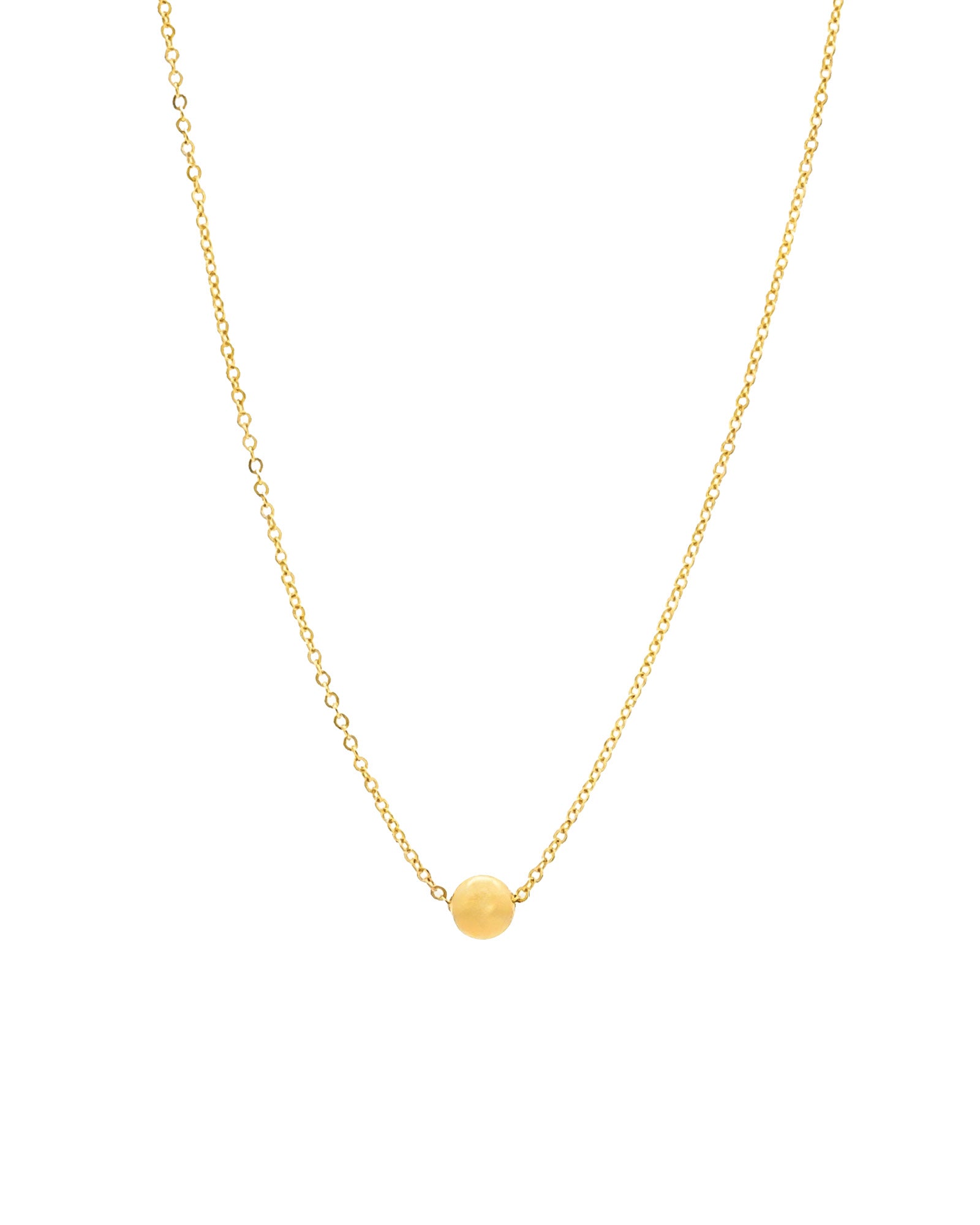 Single gold bead necklace 2025
