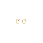 1948-Thin Tube Hoops-Earrings-14k Gold Filled-10mm-Blue Ruby Jewellery-Vancouver Canada
