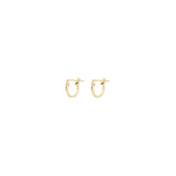 1948-Thin Tube Hoops-Earrings-14k Gold Filled-10mm-Blue Ruby Jewellery-Vancouver Canada