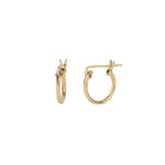 1948-Thin Tube Hoops-Earrings-14k Gold Filled-12mm-Blue Ruby Jewellery-Vancouver Canada