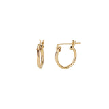 1948-Thin Tube Hoops-Earrings-14k Gold Filled-12mm-Blue Ruby Jewellery-Vancouver Canada