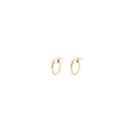 1948-Thin Tube Hoops-Earrings-14k Gold Filled-12mm-Blue Ruby Jewellery-Vancouver Canada
