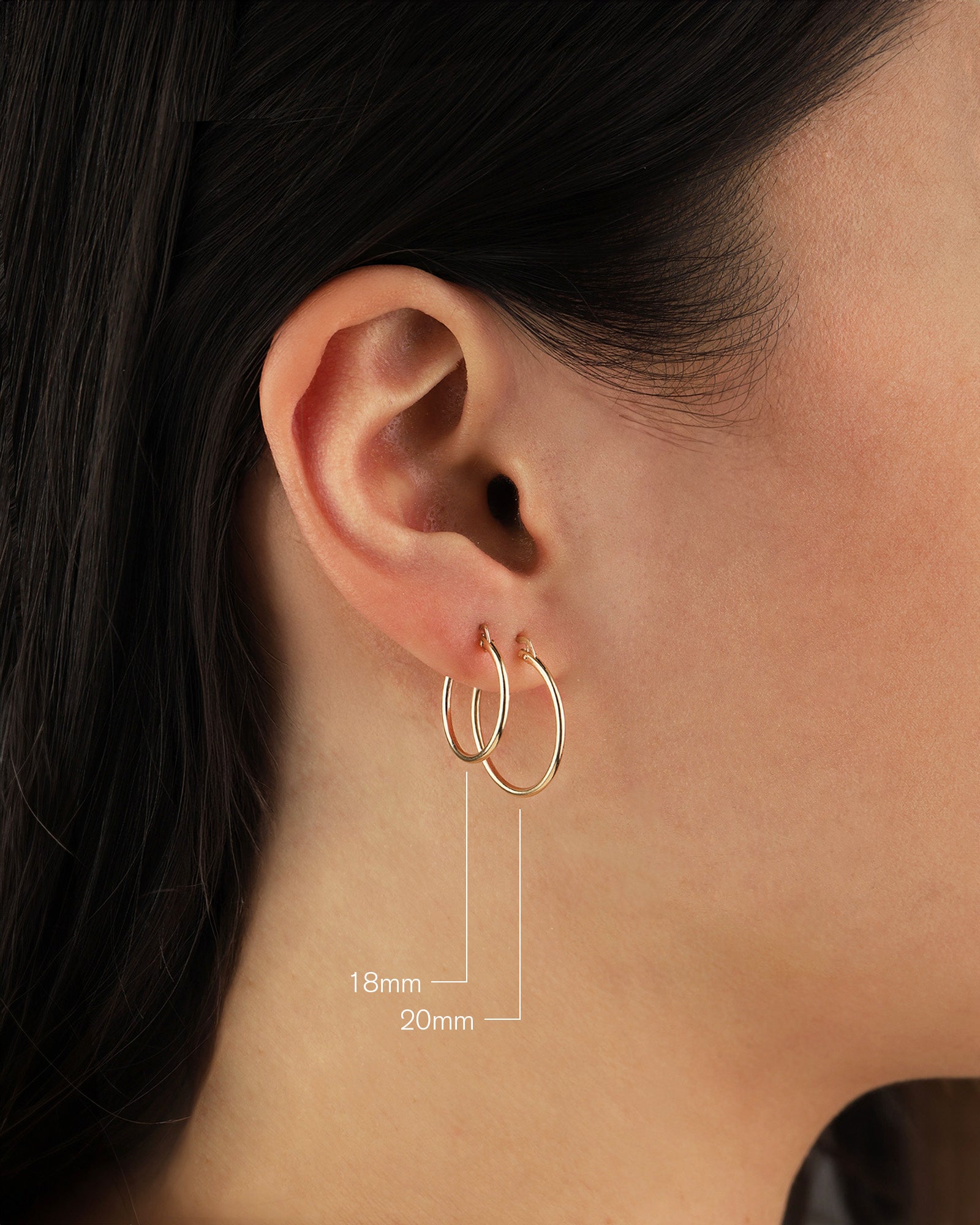 1948-Thin Tube Hoops-Earrings-Blue Ruby Jewellery-Vancouver Canada
