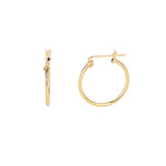 1948-Thin Tube Hoops-Earrings-14k Gold Filled-18mm-Blue Ruby Jewellery-Vancouver Canada