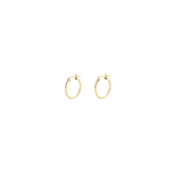 1948-Thin Tube Hoops-Earrings-14k Gold Filled-18mm-Blue Ruby Jewellery-Vancouver Canada