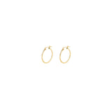 1948-Thin Tube Hoops-Earrings-14k Gold Filled-20mm-Blue Ruby Jewellery-Vancouver Canada