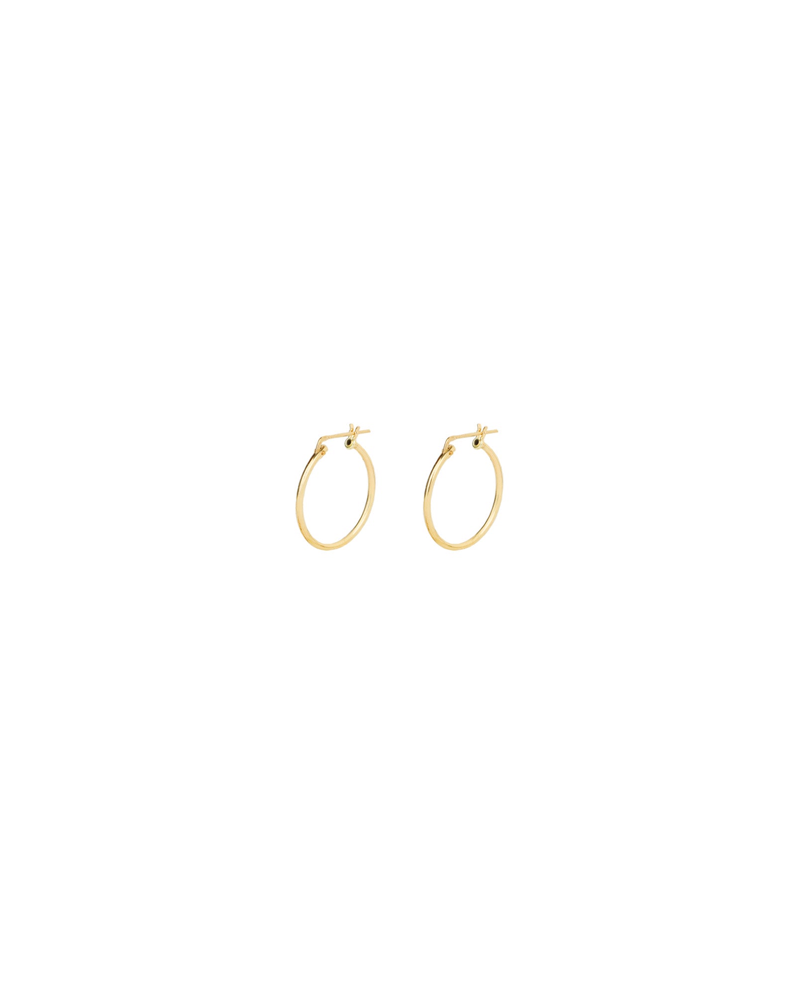 1948-Thin Tube Hoops-Earrings-14k Gold Filled-20mm-Blue Ruby Jewellery-Vancouver Canada