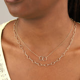 1948-Oval Flat Link Chain Necklace-Necklaces-Blue Ruby Jewellery-Vancouver Canada