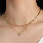 Belcher Rolo Chain Necklace | Large 14k Gold Filled