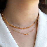 1948-Belcher Rolo Chain Necklace | Large-Necklaces-Blue Ruby Jewellery-Vancouver Canada