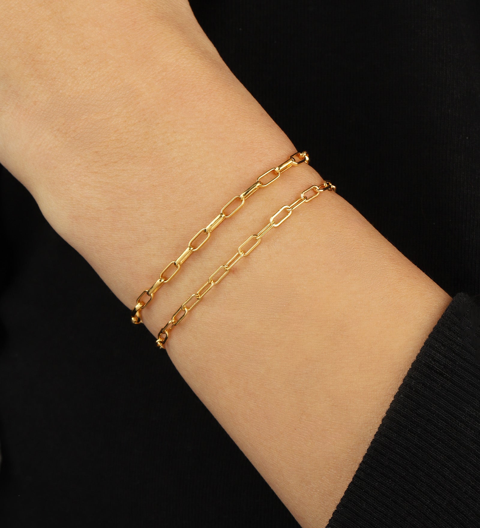 1948-Paperclip Chain Bracelet | Small-Bracelets-Blue Ruby Jewellery-Vancouver Canada