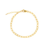 1948-Paperclip Chain Bracelet | Small-Bracelets-14k Gold Filled-Blue Ruby Jewellery-Vancouver Canada