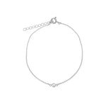 1948-Single 3mm CZ Bracelet-Bracelets-Sterling Silver, Cubic Zirconia-Blue Ruby Jewellery-Vancouver Canada