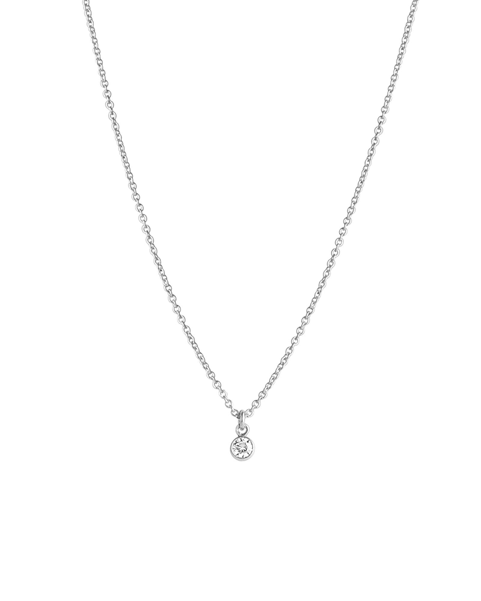 1948-Single CZ Drop Necklace-Necklaces-Blue Ruby Jewellery-Vancouver Canada